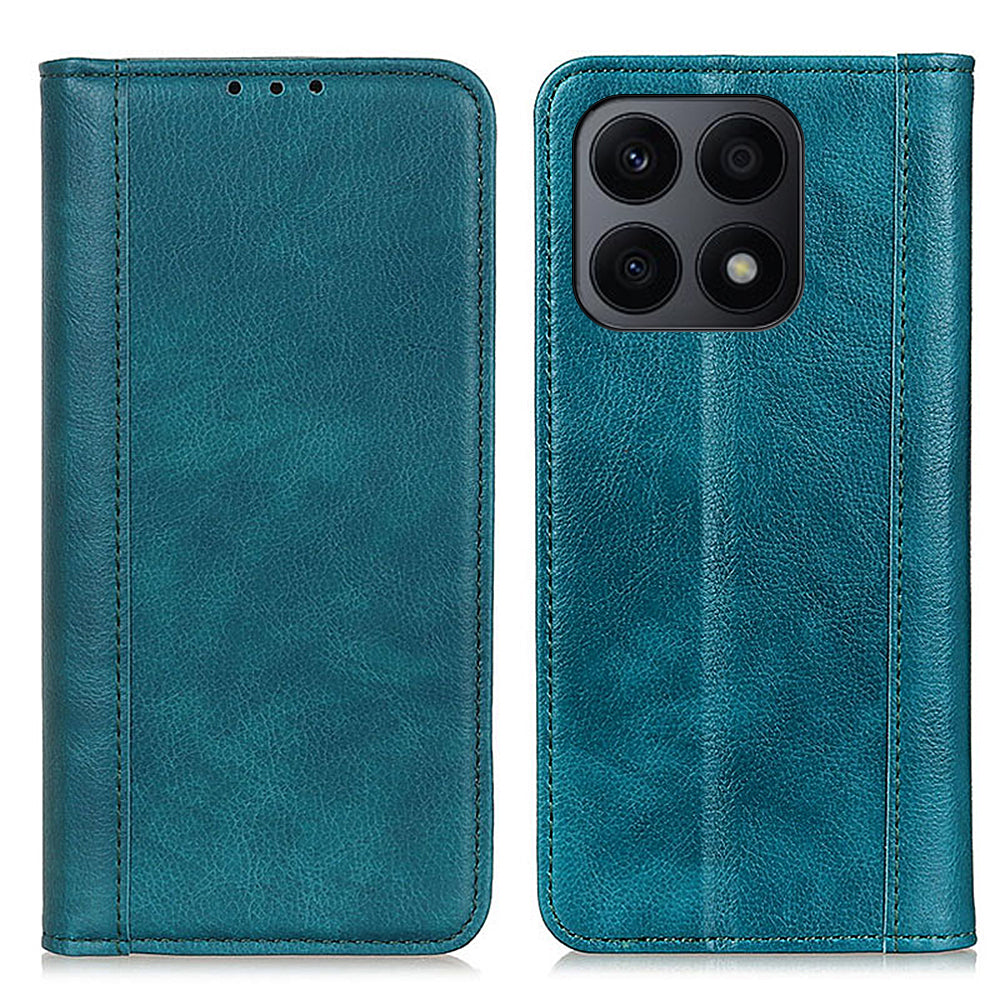 For Honor X8a 4G Split Leather Phone Stand Case Litchi Texture Magnetic Auto-absorbed Wallet Cover For Honor X8a 4G Split Leather Phone Stand Case Litchi Texture Magnetic Auto-absorbed Wallet Cover